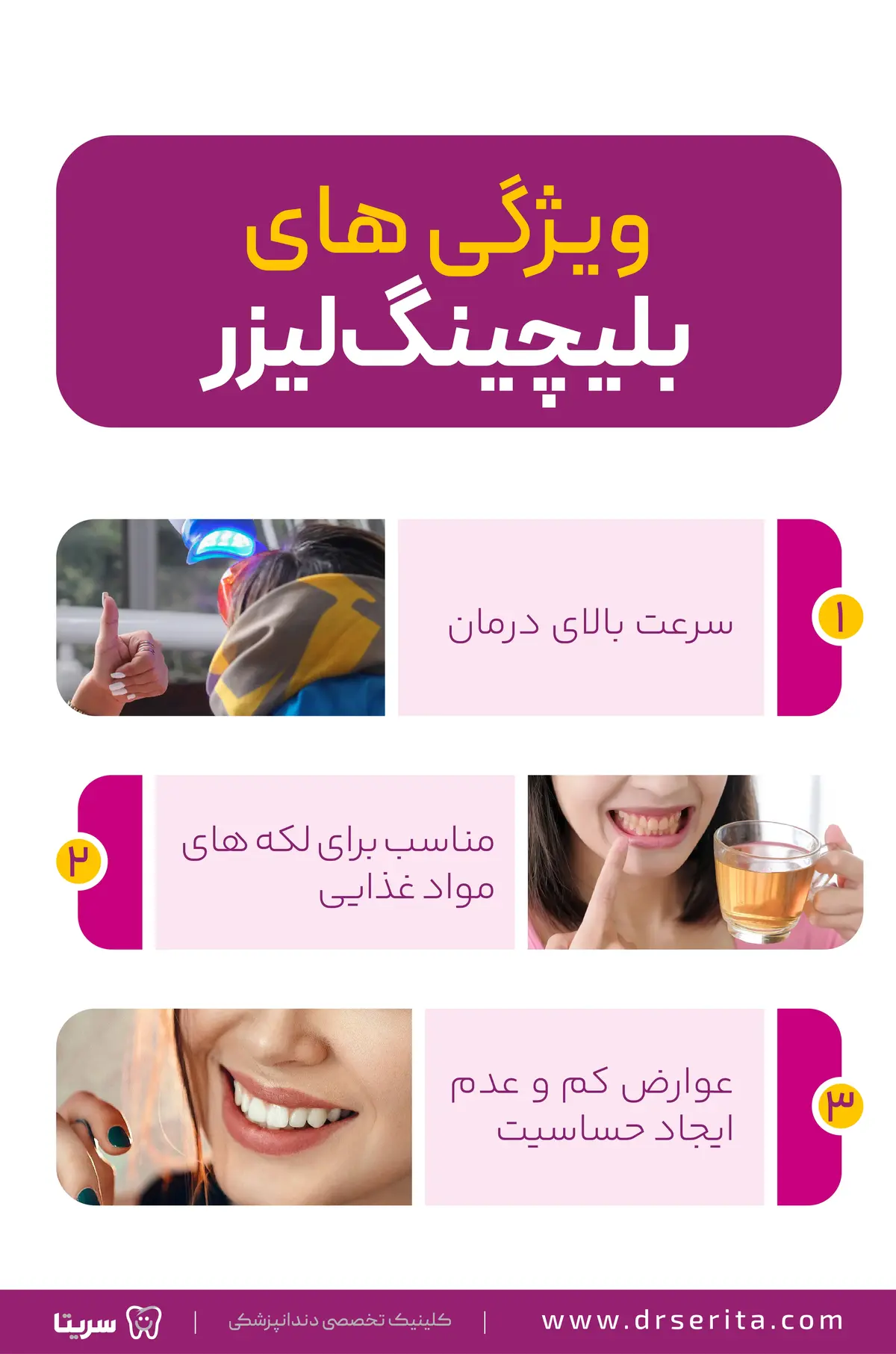 
اینفوگرافیک بلیچینگ لیزر